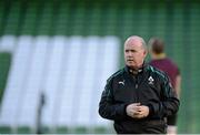 23 November 2012; Ireland head coach Declan Kidney  during the captain's run ahead of their side's Autumn International match against Argentina on Saturday. Ireland Rugby Squad Captain's Run, Aviva Stadium, Lansdowne Road, Dublin. Picture credit: Brian Lawless / SPORTSFILE