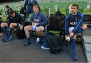 23 November 2012; Argentina's Julio Farías Cabello, left, Juan Martín Hernández and Martin Landajo, right,  during the captain's run ahead of their side's Autumn International match against Ireland on Saturday. Argentina Rugby Squad Captain's Run, Aviva Stadium, Lansdowne Road, Dublin. Picture credit: Brian Lawless / SPORTSFILE