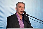 24 November 2012; Chairman of National Referees Committee Pat McEnaney addresses the audience ahead of the awards. 2012 National Referees' Awards Banquet, Croke Park, Dublin. Picture credit: Barry Cregg / SPORTSFILE