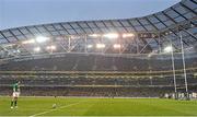 24 November 2012; Ireland out-half Ronan O'Gara prepares to kick a conversion. Autumn International, Ireland v Argentina, Aviva Stadium, Lansdowne Road, Dublin. Picture credit: Brendan Moran / SPORTSFILE