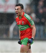 25 November 2012; Ted Furman, Ballymun Kickhams, celebrates after scoring his side's first goal of the game. AIB Leinster GAA Football Senior Club Championship Semi-Final, Sarsfields, Kildare v Ballymun Kickhams, Dublin, St Conleth's Park, Newbridge, Co. Kildare. Picture credit: Barry Cregg / SPORTSFILE