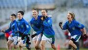 27 November 2012; St Oliver Plunkett Malahide players celebrate at the final whistle. Allianz Cumann na mBunscol Finals, St Oliver Plunkett Malahide v St Patrick’s Hollypark. Some 1,200 players took part over the two day finals. Croke Park, Dublin. Picture credit: Brian Lawless / SPORTSFILE