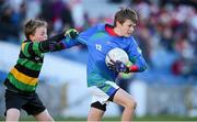 27 November 2012; Darragh McGlockney, St Oliver Plunkett Malahide, in action against Brendan Horgan, St Patrick’s Hollypark. Allianz Cumann na mBunscol Finals, St Oliver Plunkett Malahide v St Patrick’s Hollypark. Some 1,200 players took part over the two day finals. Croke Park, Dublin. Picture credit: Brian Lawless / SPORTSFILE