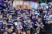 27 November 2012; Supporters of the Terenure Junior School celebrate a goal during their 1-13 to 2-6 victory over Divine Word Marley during one of the Allianz Cumann na mBunscol Finals, Croke Park, Dublin.Some 1,200 players took part in the finals which were played at the GAA head quarters over the last two days. Picture credit: Ray McManus / SPORTSFILE