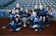 27 November 2012; Players from Scoil Archbishop Ryan, Balgaddy, Co. Dublin, with the Sam Maguire Cup during their Allianz Cumann na mBunscol Final. Some 1,200 players took part over the two day finals. Croke Park, Dublin. Picture credit: Ray McManus / SPORTSFILE