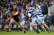 2 December 2012; Damien Cahalane, Castlehaven, in action against Kieran O'Leary, Dr. Crokes. AIB Munster GAA Senior Football Club Championship Final, Castlehaven, Cork v Dr. Crokes, Kerry, Pairc Ui Chaoimh, Cork. Picture credit: Stephen McCarthy / SPORTSFILE