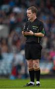 25 November 2012; Referee Shane Hourigan. AIB Munster GAA Hurling Senior Club Championship Final, De La Salle, Waterford v Thurles Sarsfields, Tipperary, Pairc Ui Chaoimh, Cork. Picture credit: Stephen McCarthy / SPORTSFILE