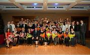 1 December 2012; Players and their mothers at the presentation of medals to the Dublin team who won the Cadbury Leinster GAA Football Under 21 Championship and the Cadbury GAA Football All-Leinster Under 21 Championship in 2012. Castleknock Hotel, Castleknock, Dublin. Picture credit: Ray McManus / SPORTSFILE