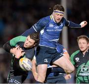 29 December 2012; Fergus McFadden, Leinster, is tackled by Robbie Henshaw, Connacht. Celtic League 2012/13, Round 12, Leinster v Connacht, RDS, Ballsbridge, Dublin. Photo by Sportsfile