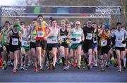 1 January 2013; A general view of the start of the 2013 Tom Brennan Memorial Trophy 5K Road Race. Phoenix Park, Dublin. Picture credit: Pat Murphy / SPORTSFILE