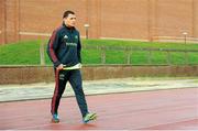 3 January 2013; Munster captain Doug Howlett makes his way out for squad training ahead of their Celtic League 2012/13, Round 13, game against Cardiff Blues on Saturday. Munster Rugby Squad Training, University of Limerick, Limerick. Picture credit: Diarmuid Greene / SPORTSFILE