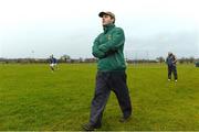 6 January 2013; Meath manager Mick O'Dowd and Longford manager Glenn Ryan, right, walk the sideline during the match. Bórd na Móna O'Byrne Cup, Group A, Longford v Meath, Ballymahon GAA club, Ballymahon, Co. Longford. Picture credit: Brian Lawless / SPORTSFILE