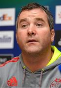 16 January 2013; Munster assistant coach Anthony Foley during a press conference ahead of their Heineken Cup, Pool 1, Round 6, game against Racing Metro 92 on Sunday. Munster Rugby Press Conference, Castletroy Park Hotel, Limerick. Picture credit: Diarmuid Greene / SPORTSFILE