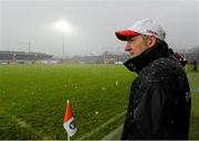 20 January 2013; Mickey Harte, Tyrone manager, waiting for the game to start. Power NI Dr. McKenna Cup, Semi-Final, Tyrone v Fermanagh, Athletic Grounds, Armagh. Picture credit: Oliver McVeigh / SPORTSFILE