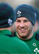 22 January 2013; Ireland's Sean O'Brien during squad training ahead of the Ireland Wofhounds match against the England Saxons on January 25th and the opening RBS Six Nations Rugby Championship match against Wales on February 2nd. Ireland Rugby Squad Training, Carton House, Maynooth, Co. Kildare. Picture credit: Brendan Moran / SPORTSFILE