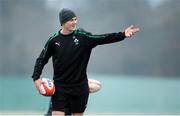 22 January 2013; Ireland's Jonathan Sexton during squad training ahead of the Ireland Wofhounds match against the England Saxons on January 25th and the opening RBS Six Nations Rugby Championship match against Wales on February 2nd. Ireland Rugby Squad Training, Carton House, Maynooth, Co. Kildare. Picture credit: Brendan Moran / SPORTSFILE