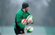 22 January 2013; Ireland's Sean O'Brien during squad training ahead of the Ireland Wofhounds match against the England Saxons on January 25th and the opening RBS Six Nations Rugby Championship match against Wales on February 2nd. Ireland Rugby Squad Training, Carton House, Maynooth, Co. Kildare. Picture credit: Brendan Moran / SPORTSFILE