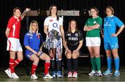 21 January 2013; In attendance at the launch of the 2013 RBS Six Nations Championship are the womens captains, from left to right, Wales' Rachel Taylor, France's Marie Alice Yahe, England's Sarah Hunter, Scotland's Susie Brown, Ireland's Fiona Colghan and Italy's Silvia Gaudino. RBS Six Nations Championship 2013 Launch, The Hurlingham Club, Fulham, London, England. Picture credit: Andrew Fosker / SPORTSFILE