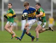 26 January 2013; Philip Quirke, Tipperary, in action against Michael Geaney, Kerry. McGrath Cup Final, Kerry v Tipperary, Sean Treacy Park, Tipperary Town. Picture credit: Matt Browne / SPORTSFILE