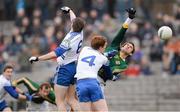 3 February 2013; Brian Farrell, Meath, in action against Darren Hughes, left, and Kieran Duffy, Monaghan. Allianz Football League, Division 3, Monaghan v Meath, St Tiernach's Park, Clones, Co. Monaghan. Photo by Sportsfile