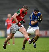 3 February 2013; Aidan O'Shea, Mayo, in action against Aidan O'Mahony, Kerry. Allianz Football League, Division 1, Mayo v Kerry, Elverys MacHale Park, Castlebar, Co. Mayo. Picture credit: Brendan Moran / SPORTSFILE