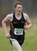 3 February 2013; Chris Johnston, Letterkenny, Donegal, on his way to winning the intermediate development cross country championship. Gransha Park, Derry. Picture credit: Oliver McVeigh / SPORTSFILE