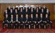 3 February 2013; The Republic of Ireland squad and managment pose for a squad photograph before departing for the Three FAI International Football Awards. Portmarnock Hotel & Golf Links, Portmarnock, Co. Dublin. Picture credit: Stephen McCarthy / SPORTSFILE