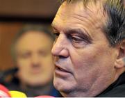 4 February 2013; Republic of Ireland assistant manager Marco Tardelli speaking to the media during a management update ahead of their international friendly against Poland on Wednesday. Republic of Ireland Management Update, Gannon Park, Malahide, Co. Dublin. Picture credit: Barry Cregg / SPORTSFILE