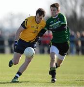 6 February 2013; Michael Murphy, DCU, in action against Peter Quinn, QUB. Irish Daily Mail Sigerson Cup, Round 1, DCU v QUB, Dublin City University Sportsgrounds, Ballymun, Dublin. Picture credit: Brian Lawless / SPORTSFILE