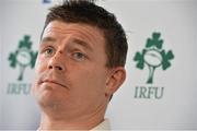 6 February 2013; Ireland's Brian O'Driscoll during a press conference ahead of their RBS Six Nations Rugby Championship match against England on Sunday. Ireland Rugby Press Conference, Carton House, Maynooth, Co. Kildare. Picture credit: Brendan Moran / SPORTSFILE