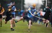 7 February 2013; Oisin Gough, UCD, in action against Johnny Bridgeman, DCU. Irish Daily Mail Fitzgibbon Cup, Round 2, DCU v UCD, DCU Sportsgrounds, Ballymun, Dublin. Picture credit: Oliver McVeigh / SPORTSFILE