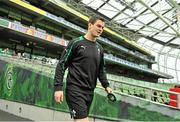 9 February 2013; Ireland's Jonathan Sexton during the captain's run ahead of their RBS Six Nations Rugby Championship match against England on Sunday. Ireland Rugby Squad Captain's Run, Aviva Stadium, Lansdowne Road, Dublin. Picture credit: Brendan Moran / SPORTSFILE