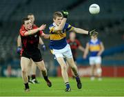 9 February 2013; Colm Neville, Castleknock, in action against Alan O'Leary, Kenmare Shamrocks. AIB GAA Football All-Ireland Junior Club Championship Semi-Final, Second Replay, Castleknock v Kenmare Shamrocks, Croke Park, Dublin. Picture credit: David Maher / SPORTSFILE