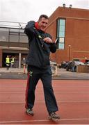 12 February 2013; Munster head coach Rob Penney makes his way out for squad training ahead of their Celtic League game against Scarlets on Saturday. Munster Rugby Squad Training, University of Limerick, Limerick. Picture credit: Diarmuid Greene / SPORTSFILE