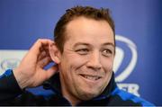 14 February 2013; Leinster forwards coach Jono Gibbes during a media briefing ahead of their side's Celtic League match against Benetton Treviso on Saturday. Leinster Rugby Squad Media Briefing, Leinster Rugby Office, UCD, Belfield, Dublin. Picture credit: Brian Lawless / SPORTSFILE