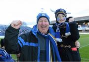 16 February 2013; Leinster supporters Paul and Michael Condon, from Rathfarnham, at the game. Celtic League 2012/13, Round 15, Leinster v Benetton Treviso, RDS, Ballsbridge, Dublin. Picture credit: Matt Browne / SPORTSFILE