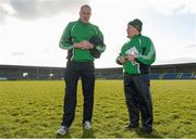 17 February 2013;  Leinster manager Pat Gilroy, left, with assistant Sean Boylan, at the end of the game. M. Donnelly GAA Football Interprovincial Championship, Semi-Final, Leinster v Connacht, Glennon Brothers Pearse Park, Longford. Picture credit: David Maher / SPORTSFILE