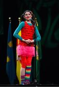 23 February 2013; Blathnaid Daly, Ballycomoyle GAA Club, Co Westmeath, performing in the 'Recitation' competition during the All-Ireland Scór na nÓg Championship Finals 2013. The Venue, Limavady Road, Derry. Picture credit: Ray McManus / SPORTSFILE