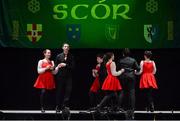 23 February 2013; The eventual winners Aghmore GAA Club, Co Mayo, performing in the 'Set Dancing' competition during the All-Ireland Scór na nÓg Championship Finals 2013. The Venue, Limavady Road, Derry. Picture credit: Ray McManus / SPORTSFILE