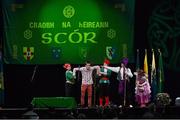 23 February 2013; Members of the cast of the St Patrick's GFC, Co Armagh, entry in the 'Novelty Act' competition perform during the All-Ireland Scór na nÓg Championship Finals 2013. The Venue, Limavady Road, Derry. Picture credit: Ray McManus / SPORTSFILE