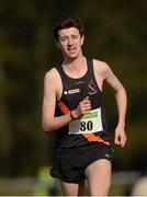 24 February 2013; Ian Swiden, Clonliffe Harriers A.C., Co. Dublin, on his way to finishing 3rd in the Junior Men's 6,000m at the 2013 Woodie’s DIY AAI Inter Club Cross Country Championships & Juvenile Inter County Cross Country Relay Championships. Charleville Estate, Tullamore, Co. Offaly. Photo by Sportsfile