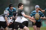 27 February 2013; Timmy Murphy, Newbridge College, in action against St. Gerard’s School. Powerade Leinster Schools Junior Cup, Quarter-Final, Newbridge College v St. Gerard’s School, Templeville Road, Dublin. Picture credit: Matt Browne / SPORTSFILE