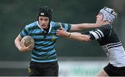 27 February 2013; Billy O'Reilly, St. Gerard’s School, is tackled by Jordan Duggan, Newbridge College. Powerade Leinster Schools Junior Cup, Quarter-Final, Newbridge College v St. Gerard’s School, Templeville Road, Dublin. Picture credit: Matt Browne / SPORTSFILE