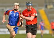 2 March 2013; Conor Lehane, University College Cork, in action against Niall O'Meara, Mary Immaculate College, Limerick. Irish Daily Mail Fitzgibbon Cup Final, Mary Immaculate College, Limerick v University College Cork, Pearse Stadium, Galway. Picture credit: Barry Cregg / SPORTSFILE