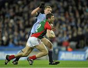 2 March 2013; Chris Barrett, Mayo, in action against Ciarán Kilkenny, Dublin. Allianz Football League, Division 1, Dublin v Mayo, Croke Park, Dublin. Picture credit: Dáire Brennan / SPORTSFILE