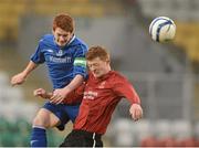 6 March 2013; Gary Shaw, IT Carlow, in action against Adam Heaslip, Waterford IT. CFAI UMBRO Cup Final, IT Carlow v Waterford IT, Tallaght Stadium, Talllaght, Dublin. Picture credit: David Maher / SPORTSFILE