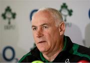 7 March 2013; Ireland team manager Michael Kearney during a press conference ahead of their RBS Six Nations Rugby Championship game against France on Saturday. Ireland Rugby Press Conference, Carton House, Maynooth, Co. Kildare. Picture credit: Matt Browne / SPORTSFILE