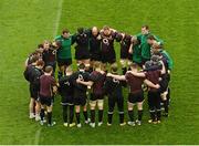 8 March 2013; The Ireland team gather together during the captain's run ahead of their RBS Six Nations Rugby Championship game against France on Saturday. Ireland Rugby Squad Captain's Run, Aviva Stadium, Lansdowne Road, Dublin. Picture credit: Matt Browne / SPORTSFILE