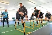 12 March 2013; Ireland's Donnacha Ryan, Robbie Diack, Iain Hendeson, Cian Healy and Devin Toner in action during squad training ahead of their RBS Six Nations Rugby Championship match against Italy on Saturday. Ireland Rugby Squad Training, Carton House, Maynooth, Co. Kildare. Picture credit: Brendan Moran / SPORTSFILE