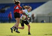 15 March 2013; Ruth Kearney, Queens University Belfast, in action against Aoife Lyons, University College Cork. O'Connor Cup Semi-Final, University College Cork v Queens University Belfast, Waterford IT, Waterford. Picture credit: Matt Browne / SPORTSFILE